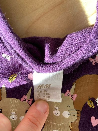 baby girl tunic H&M 9/12months 80cm