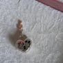 Pandora Disney Mickey Mouse&Minnie Mouse padlock heart charm with a cute dangling key 14k gold plated perfect condition Image 6
