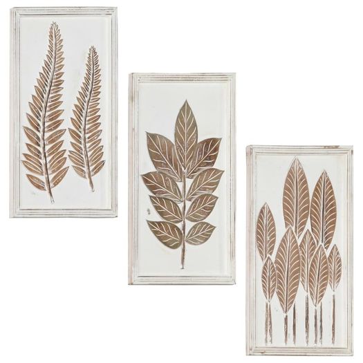 Hand-Carved Wall Panels 3 pcs MDF 40x60x1.5 cm