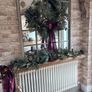 New bespoke XL 80cm wild berry, dense foliage and acorn pre lit wreath Image 2