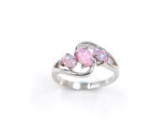 Sterling Silver Pink Opel