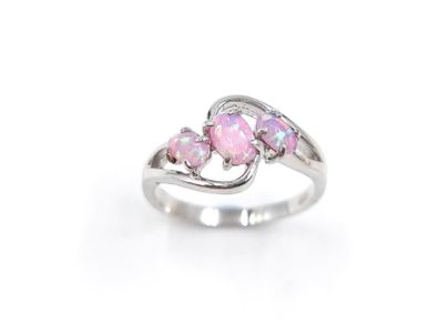Sterling Silver Pink Opel