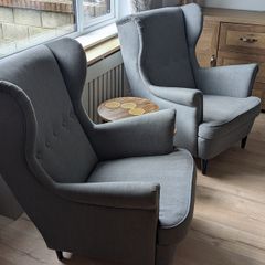 2 IKEA wing chairs, 180 each