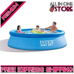 8ft X 24in Easy Pool Set, Blue C/w Filter Pump (free Shipping)