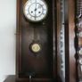Victorian Wall Pendulum Clock 27" x 14" (clocks work well, chimes on hour and half hour) Image 8