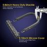 Bike Lock,20mm Heavy Duty Combination Bicycle u Lock Shackle 4ft Length Security Cable with Sturdy Mounting Bracket and Key Anti Theft Secure Locks Image 7