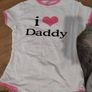 littleforbig I love daddy onsie Image 2