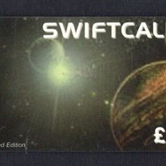 Ireland IR5 Swiftcall International Calling Card View of planet from space Phonecard used