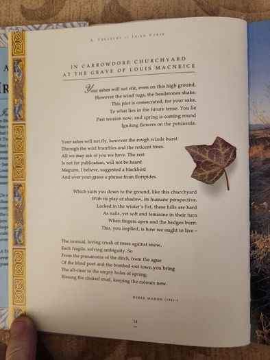 A Treasure Of Irish  Verse. Edited By David Gibbon. First Edition Hardback With Dustjacket In Very Good Condition. 36.
