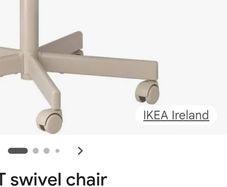 ikea cream Millberget home office chair