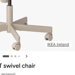 ikea cream Millberget home office chair