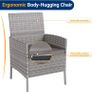 Garden Furniture Set 3-Piece Lounge Balcony Furniture Set with Weatherproof Image 5