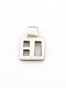Vintage 925 Silver Geometric Pendant