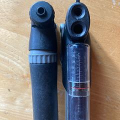 2 bicycle hand pumps
