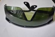 Green safety glasses for laser