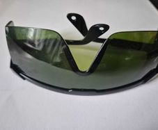 Green safety glasses for laser