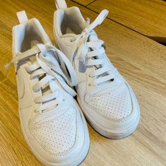 White genuine Nike TRAINERS sneakers runners UK 3 35