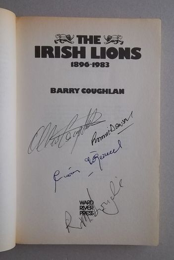 Rugby autographed books