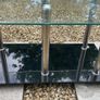 Glass/chrome coffee table Image 3