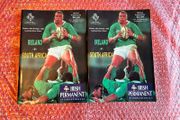 2 Match day Programmes Ireland Vs South Africa November 1998