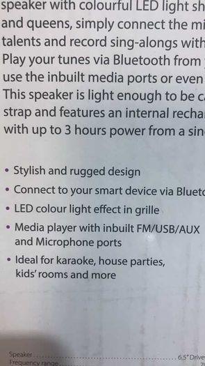 Small Bluetooth Party Speaker