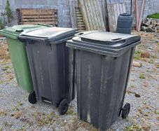 3 wheely bins great condition. Never used as bins.