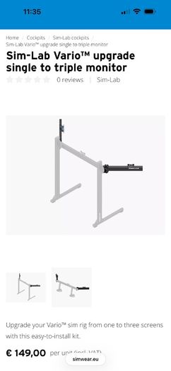 Sim lab upgrade single to triple monitor arms with vesa mount sim racing race rig simulator