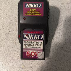 Nikko 6.0v Ni-cd Battery Pack Quick Slot Charger 4 Hour Toy RC Radio Control R1