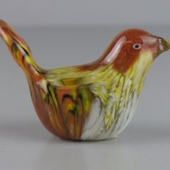 Glass Bird Figurine Ornament Paperweight 7cm