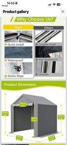 Outdoor Garden Storage Tent for tools, bikes etc.