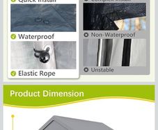 Outdoor Garden Storage Tent for tools, bikes etc.