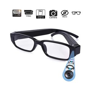 Full HD 1080P Mini Camera Wearable Audio Video Recorder Glasses Camera for Outdoor Driving Eyeglass Security Cameras Sport DVR