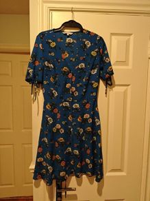 Blue Pattern Debenhams Dress