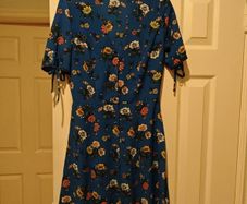 Blue Pattern Debenhams Dress