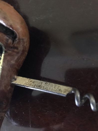 Vintage Twisted Wood Corkscrew