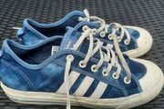 addidas nizza blue stonewash street shoes