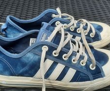addidas nizza blue stonewash street shoes