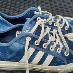 addidas nizza blue stonewash street shoes