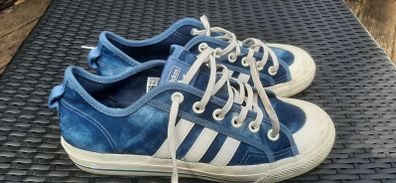 addidas nizza blue stonewash street shoes