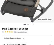 Maxi-cosi Bouncer & Cozysleep Bedside Crib