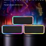 2022 RGB Lights Bluetooth Speaker, 10W Small Portable Wireless Bluetooth Speaker w/HD Stereo, IPX5 Waterproof, 18H Playtime, Mic, TF Card, Mini Speakers for Home Garden Party Camping Travel (FREE POSTAGE) Image 2