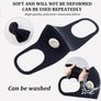 Face masks washable virus black masks reusable with respirator PM2.5 Activated Carbon Filters Skin Mask Gasket Medical/surgical protective disposable blue masks bundle Image 3