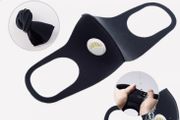 Face masks washable virus black grey navy blue masks reusable with respirator PM2.5 Activated Carbon Filters skin mask gaskets medical/surgical protective disposable blue masks bundle