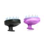 Silicone Scalp Brush Shower Shampoo Massage Comb Hair Washing Massager - BLACK Image 2