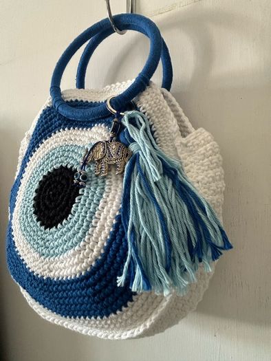 Evil Eye Crochet bag