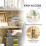 43 x 74cm Fir Wood Shed, with Metal Worktop - Natural Finish Image 6