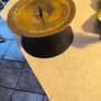 6 different itmes- 1- candle holder 12.00 euro. 2- candle holder round one 10.00 euro. 3- round ashtray12 cm. Dia. 12.00 euro. 4- small  round ashtray9.5 cm. Dia. 9.00 euro. 5-  2 small square ashtray 8 cm. Dia. 9.00 euro each. Image 5