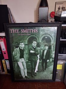 Giant vintage framed Smiths poster - The Queen is Dead / Salford Lads Club
