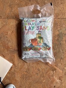 childrens sand blue