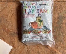 childrens sand blue